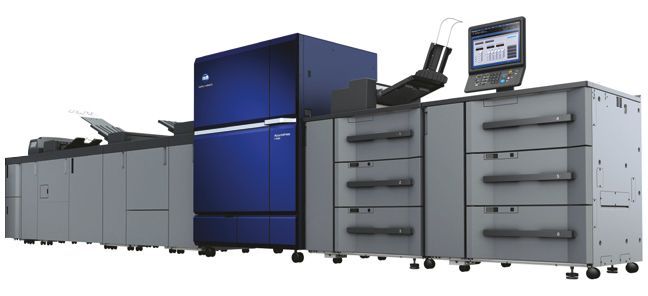 A large format printing machine A large format printing machine