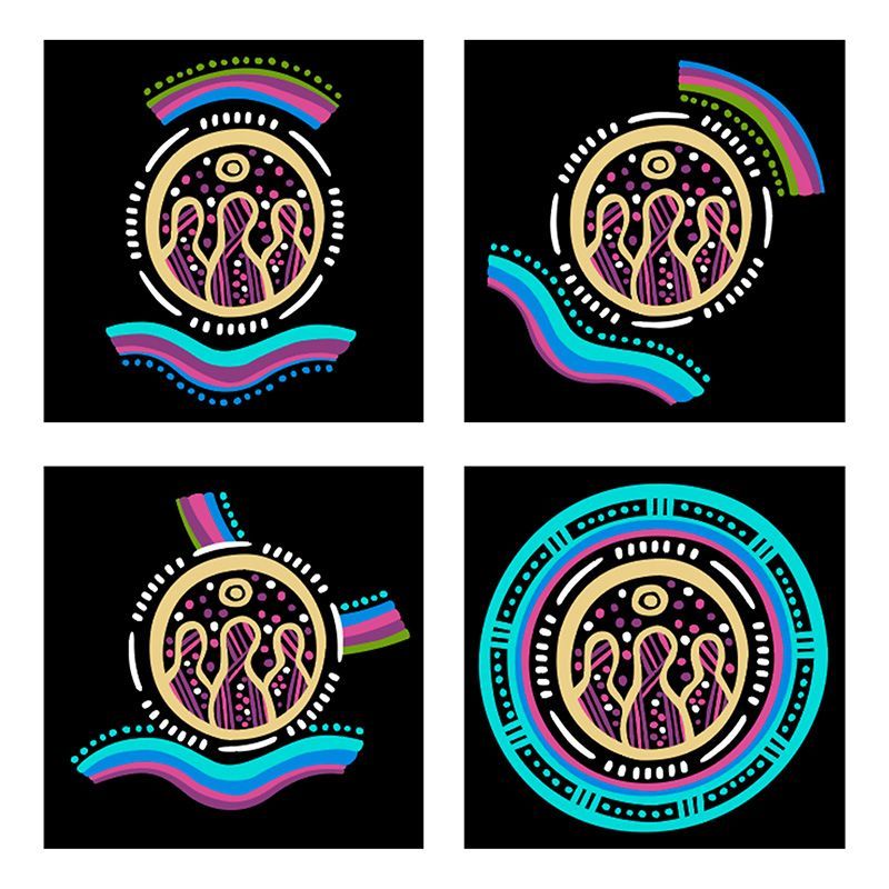 Initial logo design concepts created by BPG’s design team