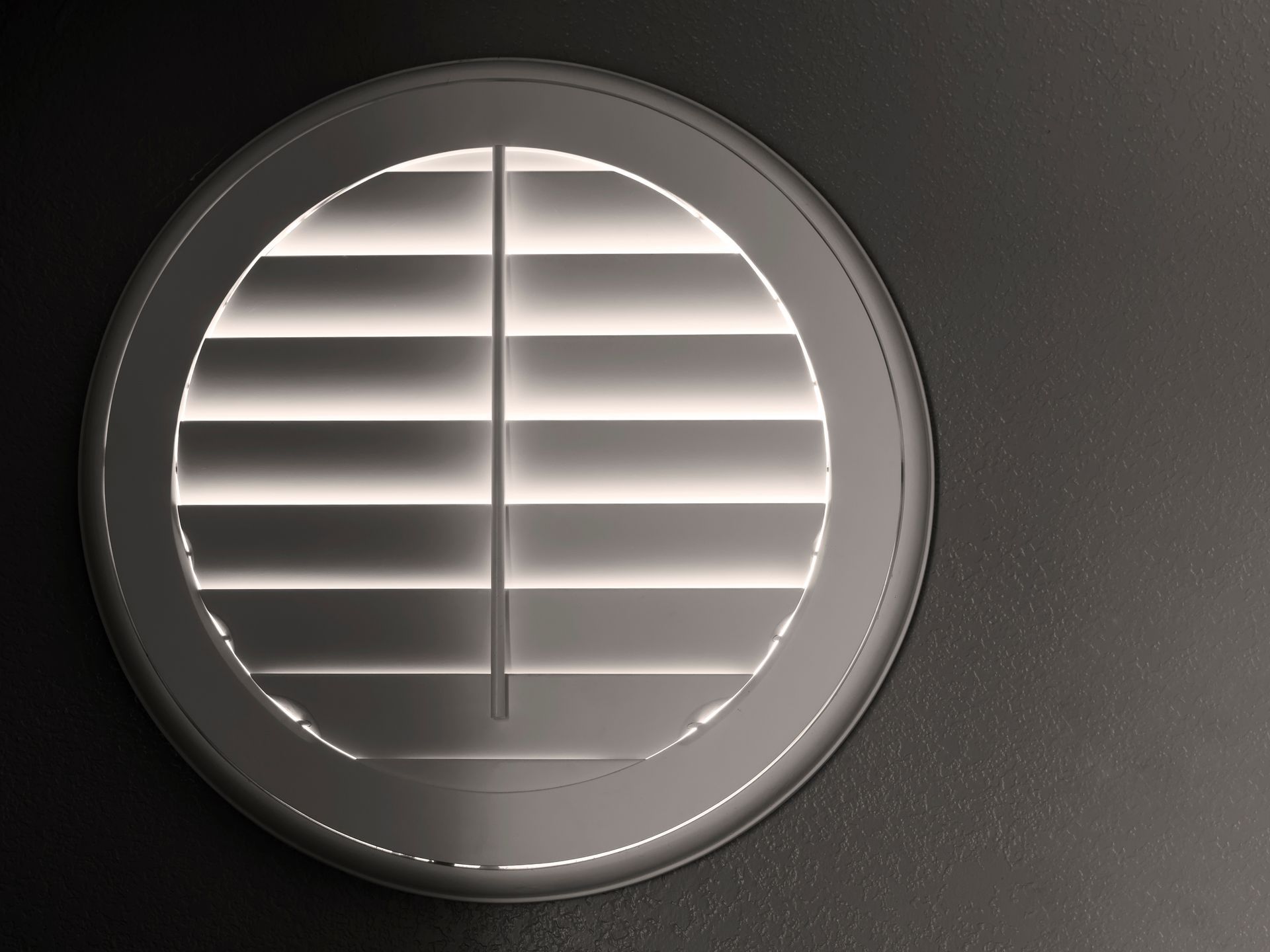 Bespoke to fit, round shutters