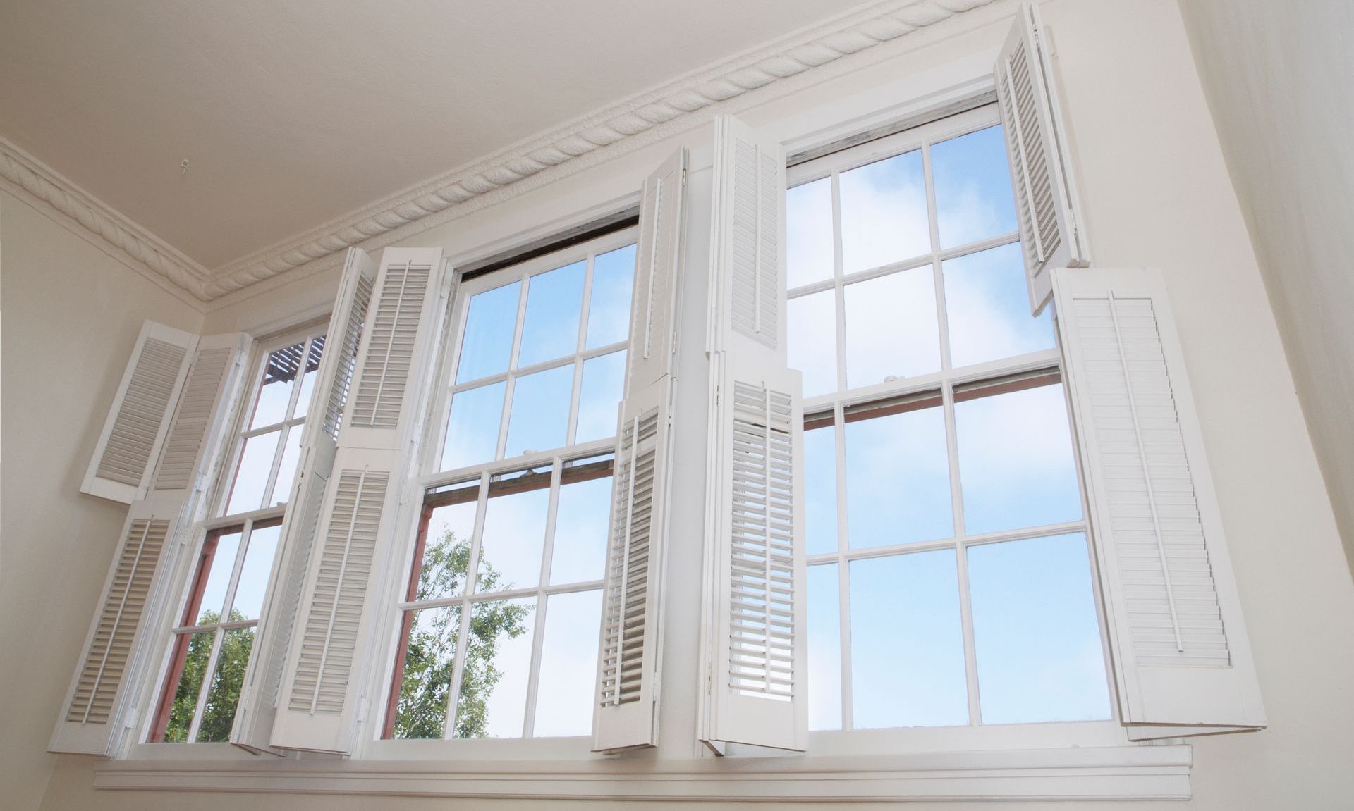 Tier-on-tier shutters