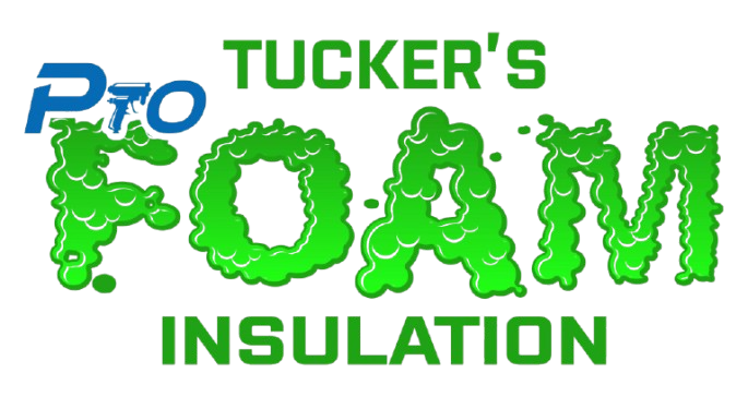 Pro Tucker&rsquo;s Foam Insulation logo in blue, green, and white