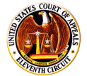 Seal of the United States Court of Appeals for the Eleventh Circuit, gold lettering on a dark blue circle.