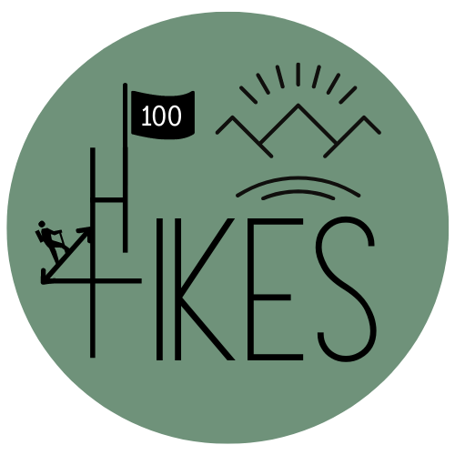 A green circle with the word hikes on it