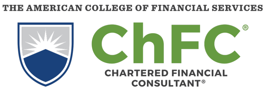 The logo for the american college of financial services chartered financial consultant
