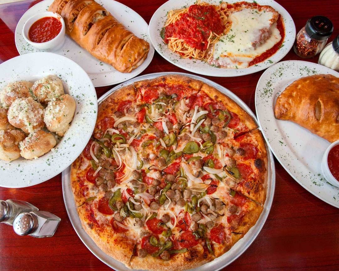 Italian dishes from Big Louie’s Pizzeria Florida