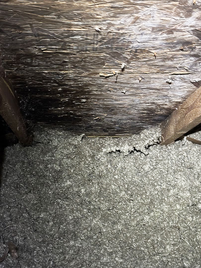 Bathroom fan duct venting into attic causing mold and moisture damage
