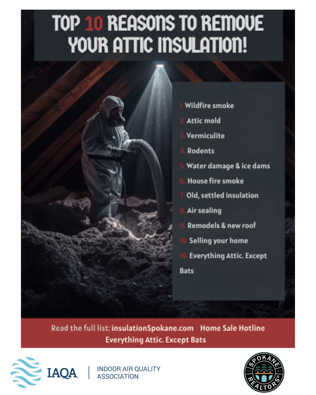 blown-in insulation removal Spokane