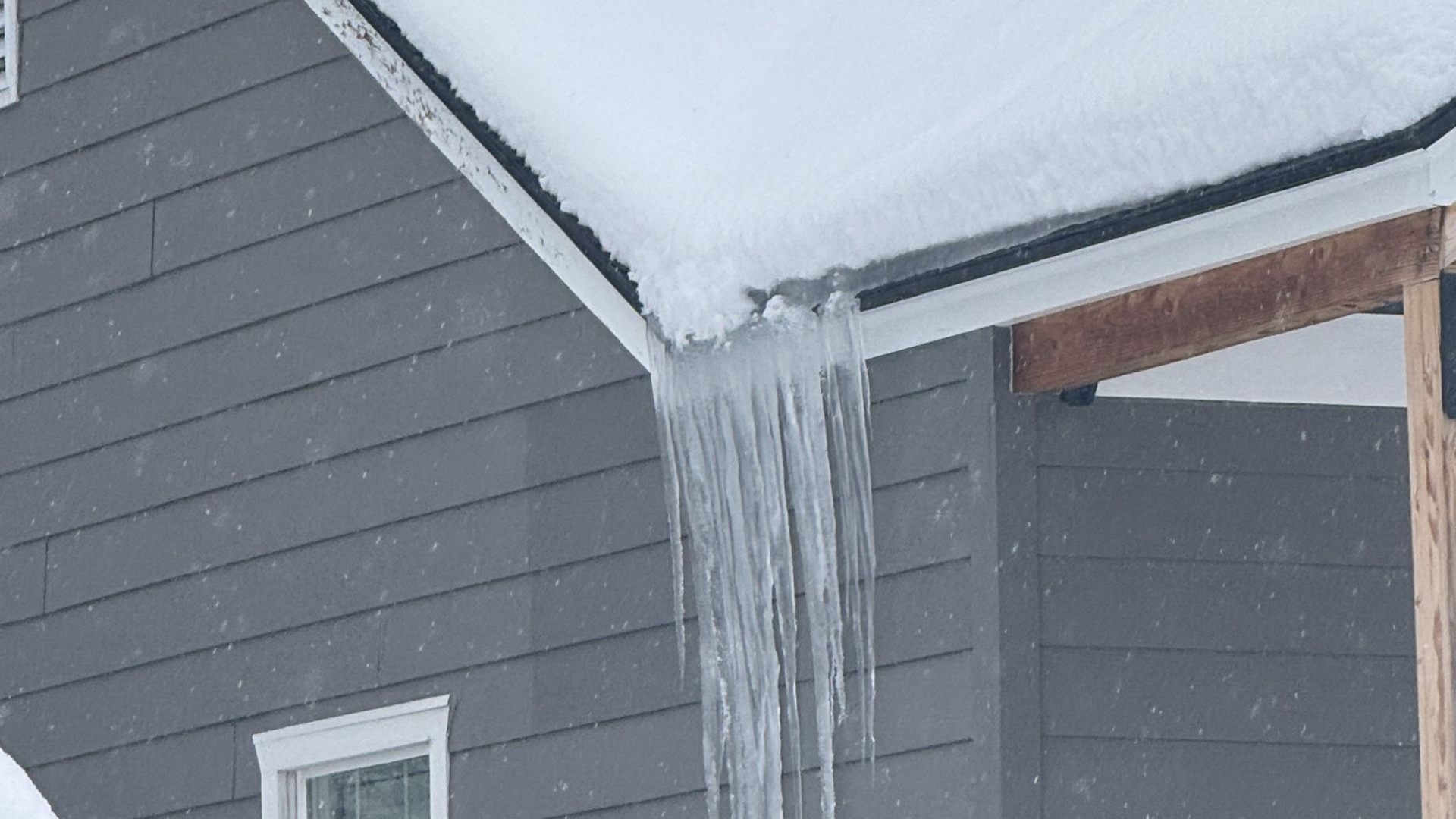 Attic insulation and air sealing for ice dam prevention in a Spokane attic