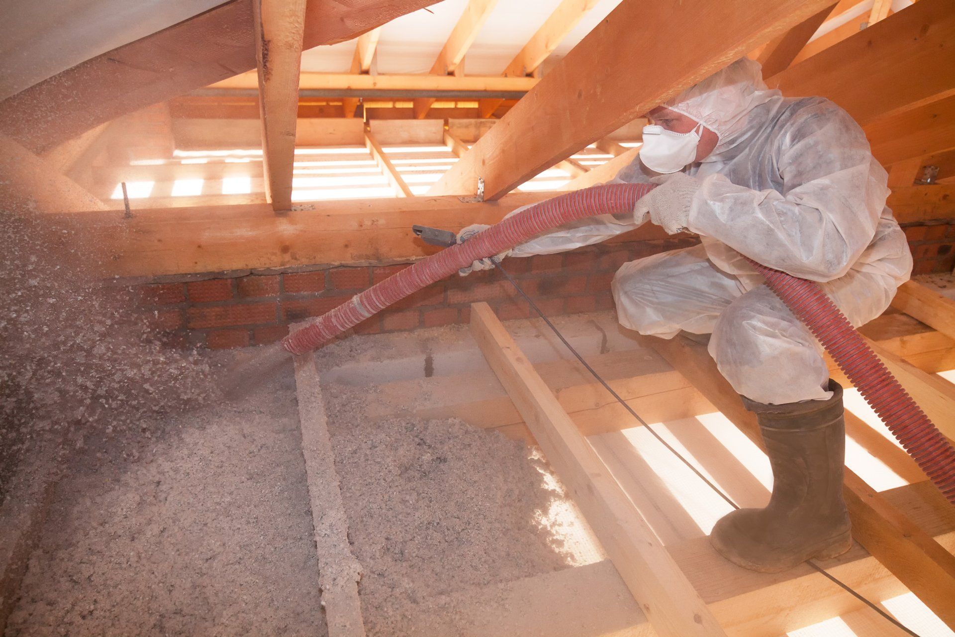 Pacific Insulation blown in cellulose attic insulation