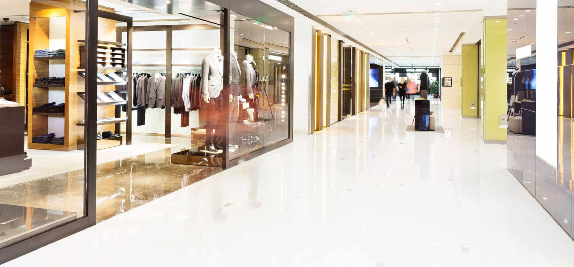 Butik i storcenter der sælger herretøj