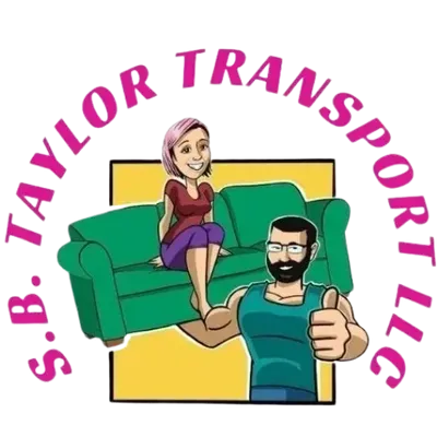 a man is giving a thumbs up next to a woman sitting on a green couch