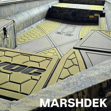 Yellow and gray industrial deck with a central mechanism, viewed from above
