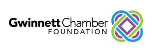 Gwinnett Chamber Foundation logo with multicolored interlocking loops and black text