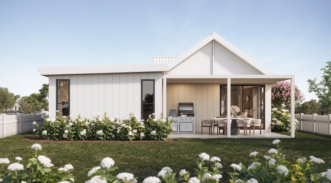 Modern White Single Story House with A Front Porch — QBC Constructions In Kiama, NSW