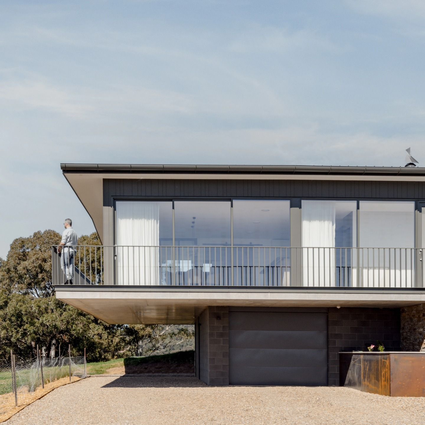 Modern House Exterior with Large Balcony — QBC Constructions In Gerringong, NSW