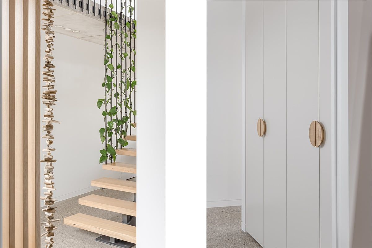 A Picture Of A Staircase And A Picture Of A Wardrobe — QBC Constructions In Werri Beach, NSW