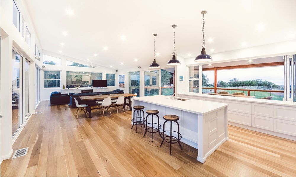 There is a Large Island in the Middle of the Kitchen — QBC Constructions In Willow Vale, NSW