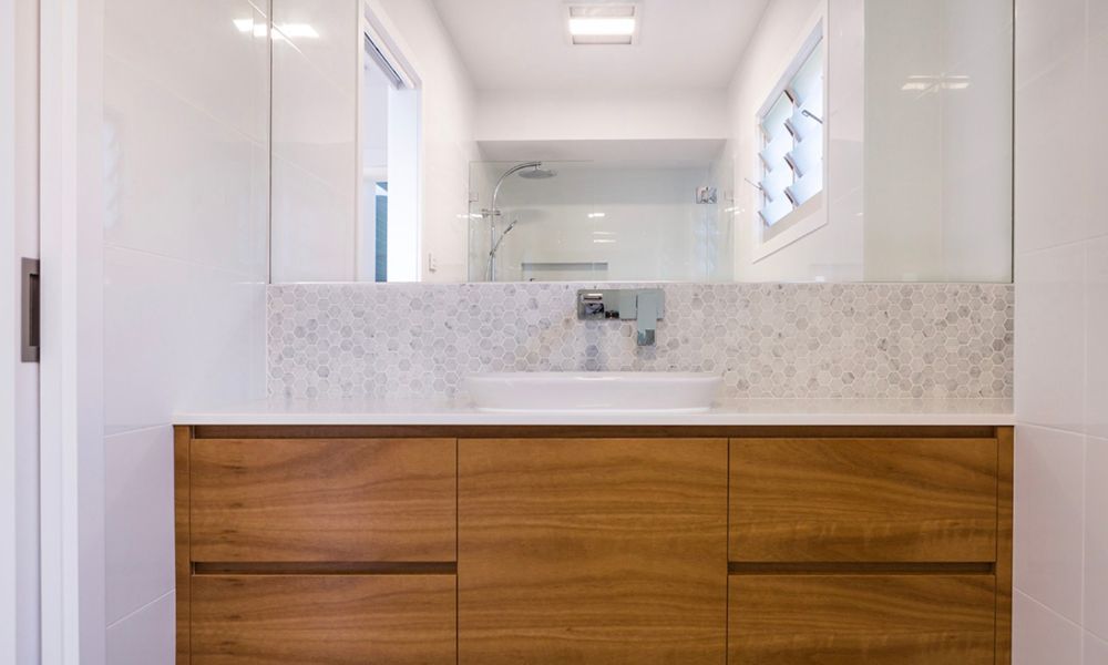 A Bathroom With a Sink — QBC Constructions In Gerringong, NSW