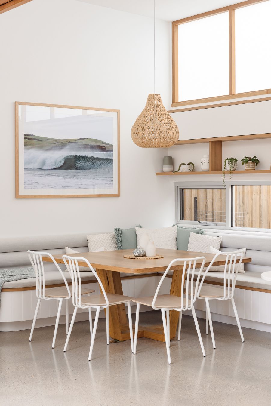 A Dining Room With a Table and Chairs — QBC Constructions In Werri Beach, NSW