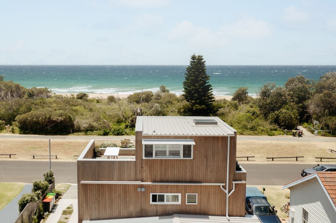 An Aerial View of a House With a View of the Ocean — QBC Constructions In Werri Beach, NSW