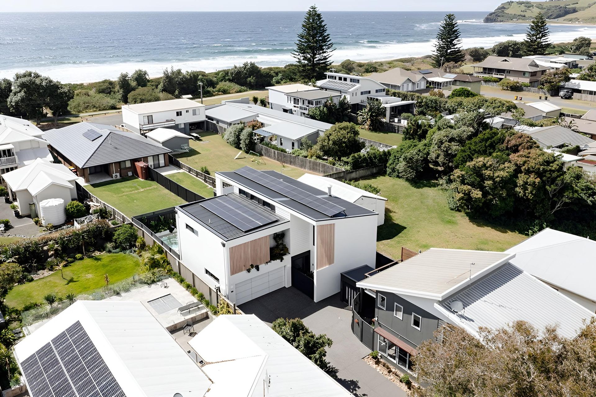 An Aerial View of a Residential Area Near the Ocean
— QBC Constructions In Werri Beach, NSW