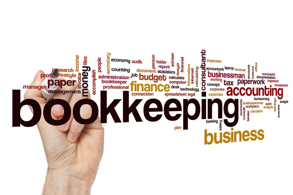 Magnifying glass on financial charts and data sheets. Magnifying glass on financial charts and data sheets.