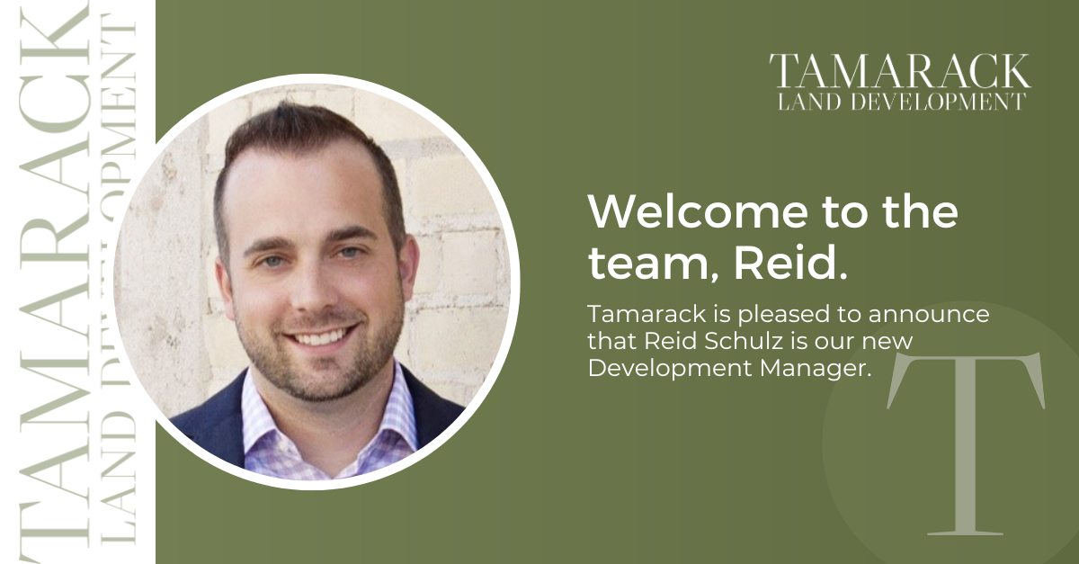 Welcome graphic for Reid, Development Manager, with a photo of a man and company logo.