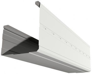 Stramit S Pattern Gutter Image with White Background  – Rozelle, Nsw – Kfc Roofing Supplies