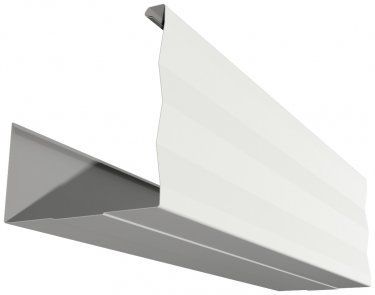 Triline Hook Back Gutter Image with White Background – Rozelle, Nsw – Kfc Roofing Supplies