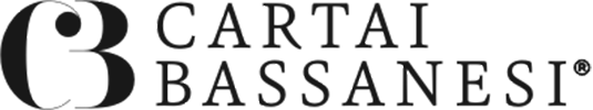 Un logo in bianco e nero per cartai bassanest
