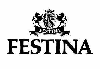 Il logo della Festina è bianco e nero e raffigura due leoni.