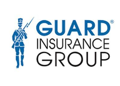 Guard Insurance Group logo with blue guard figure and text on white background