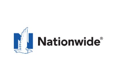 Nationwide logo with blue stylized building icon and black text on white background