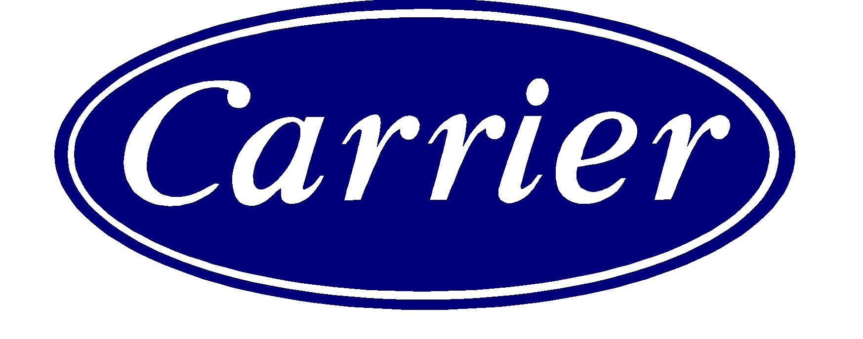 A blue and white carrier logo on a white background.