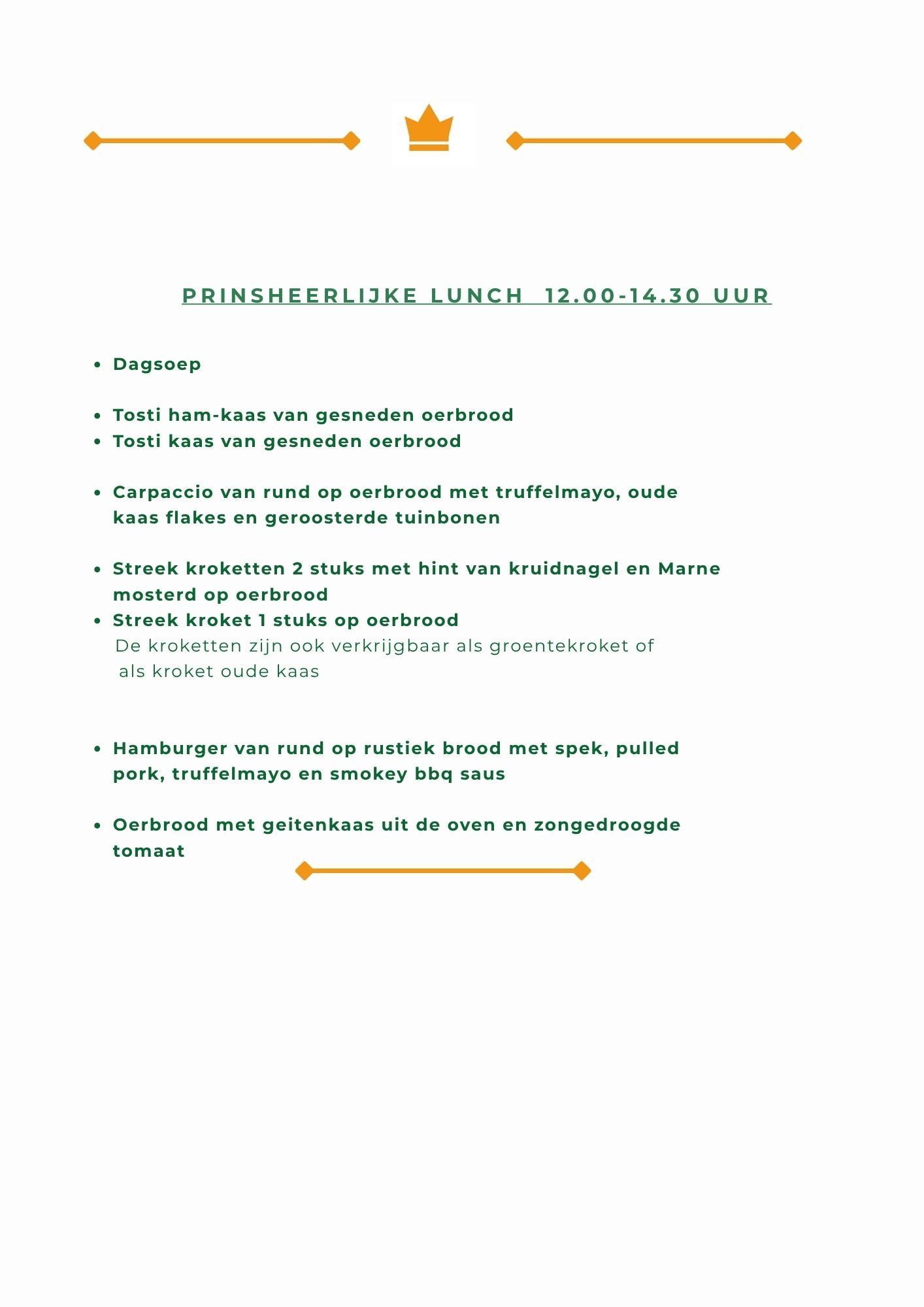Menu Lunch