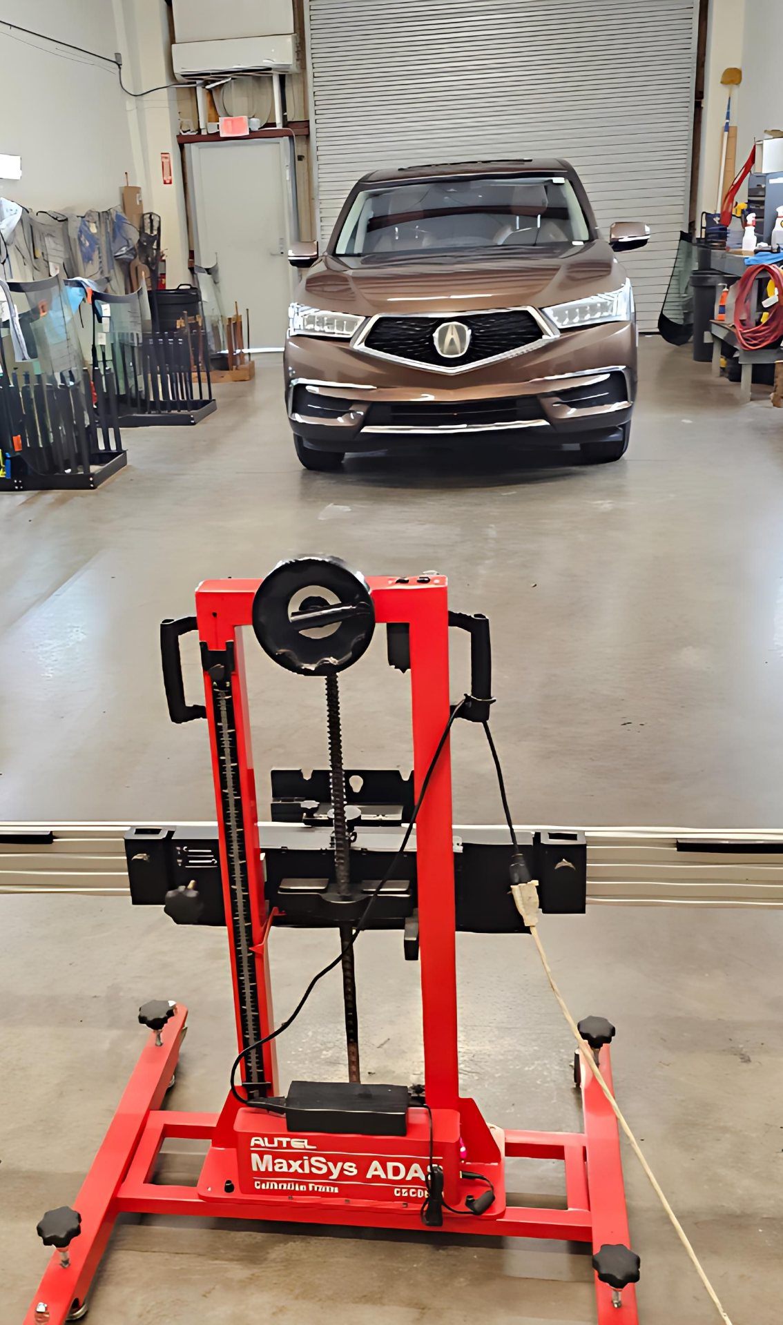 Autel MaxiSys ADAS calibration equipment at A+ Auto Glass Fort Myers FL