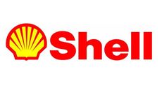 Het schelpenlogo is rood en geel en heeft een schelp erop.