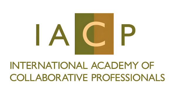 Logo for the international academy of collaborative professionals. 

