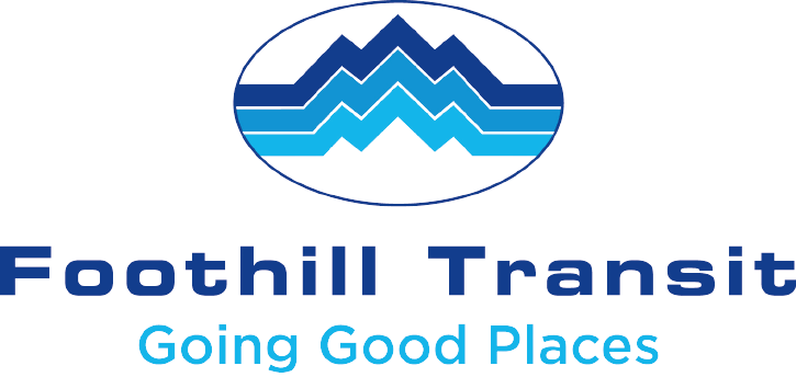 A logo for foothill transit going good places