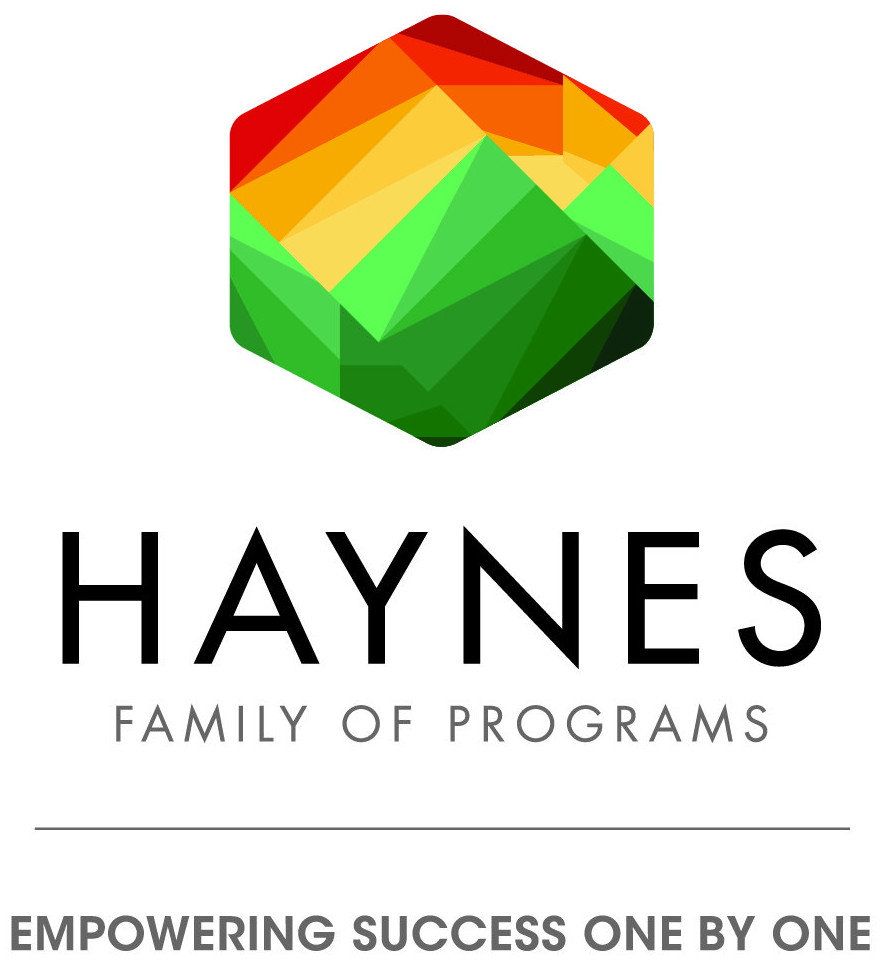 A logo for haynes family of programs empowering success one by one