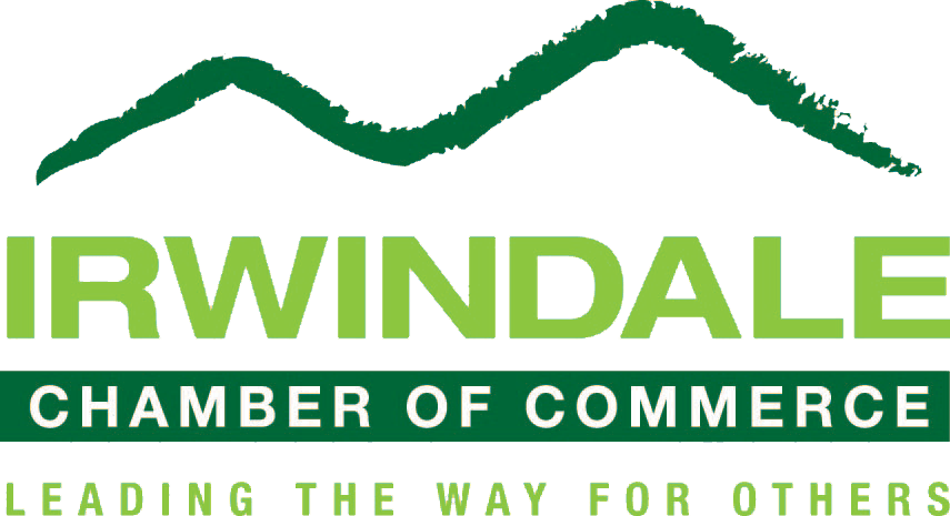 The logo for the irwindale chamber of commerce