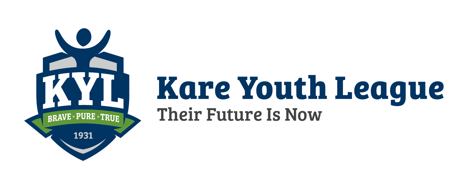 The logo for the kare youth league their future is now