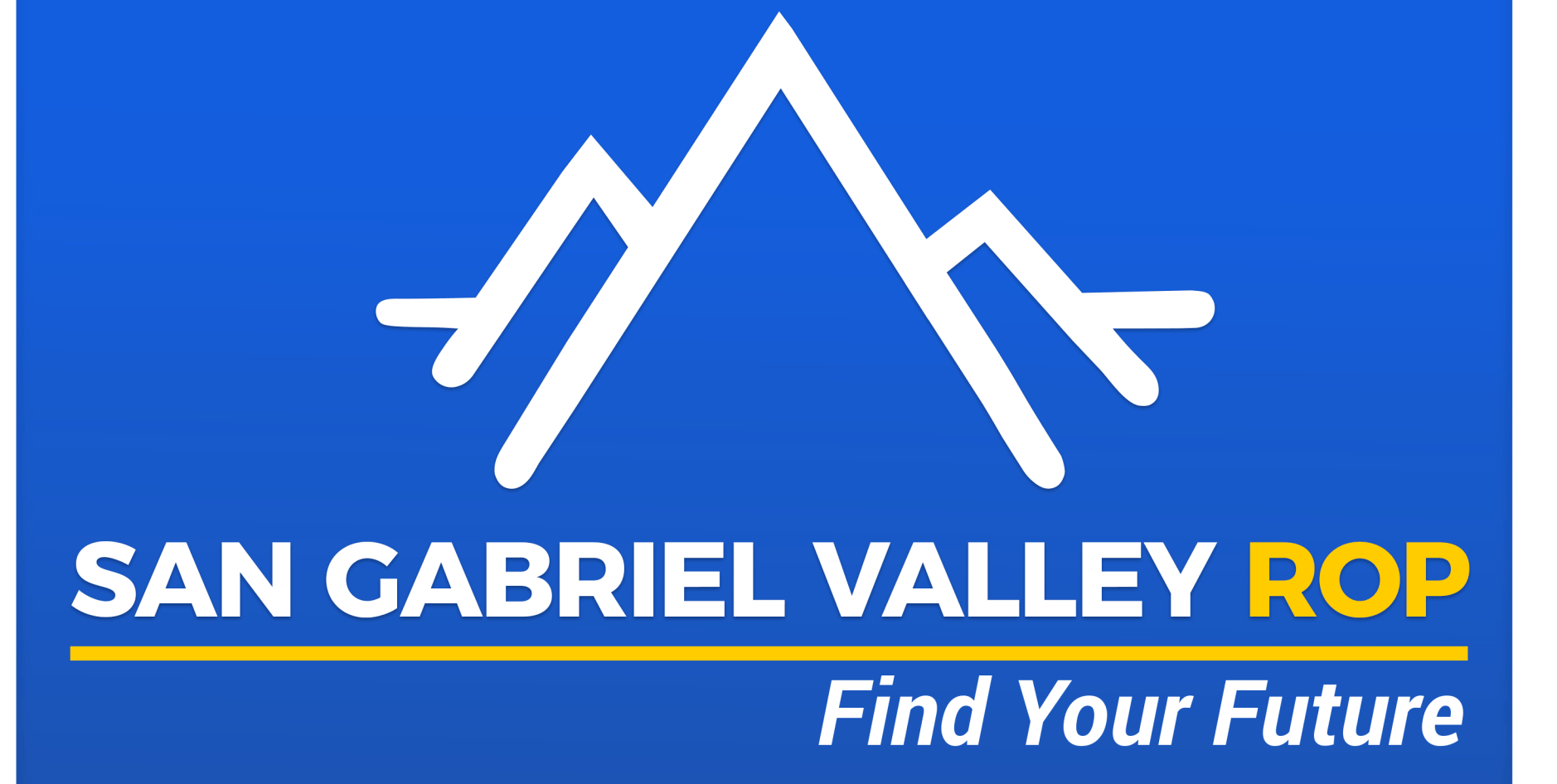 The logo for san gabriel valley rop find your future