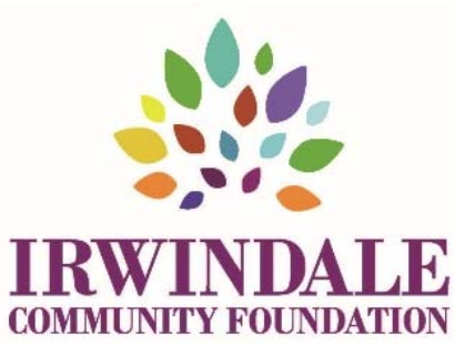 A colorful logo for the irwindale community foundation