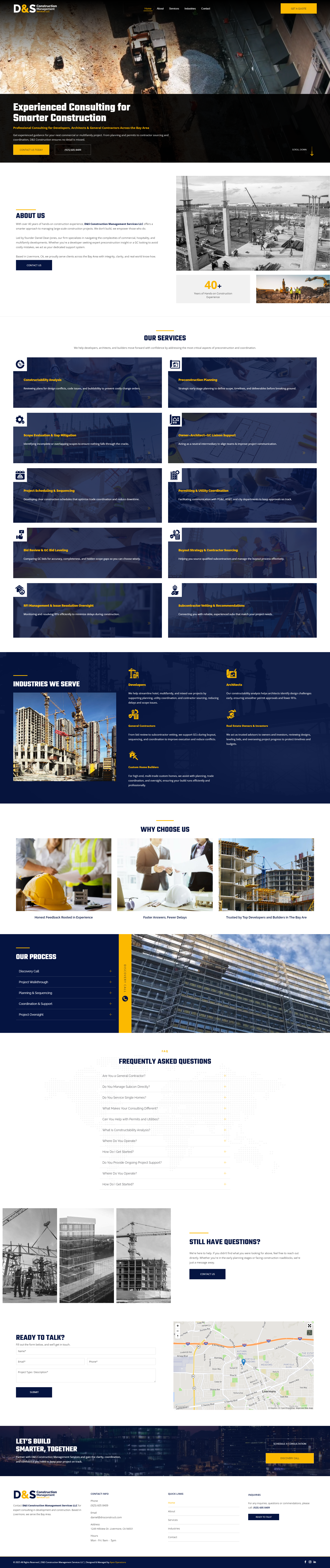 A screenshot of a website for a real estate company.