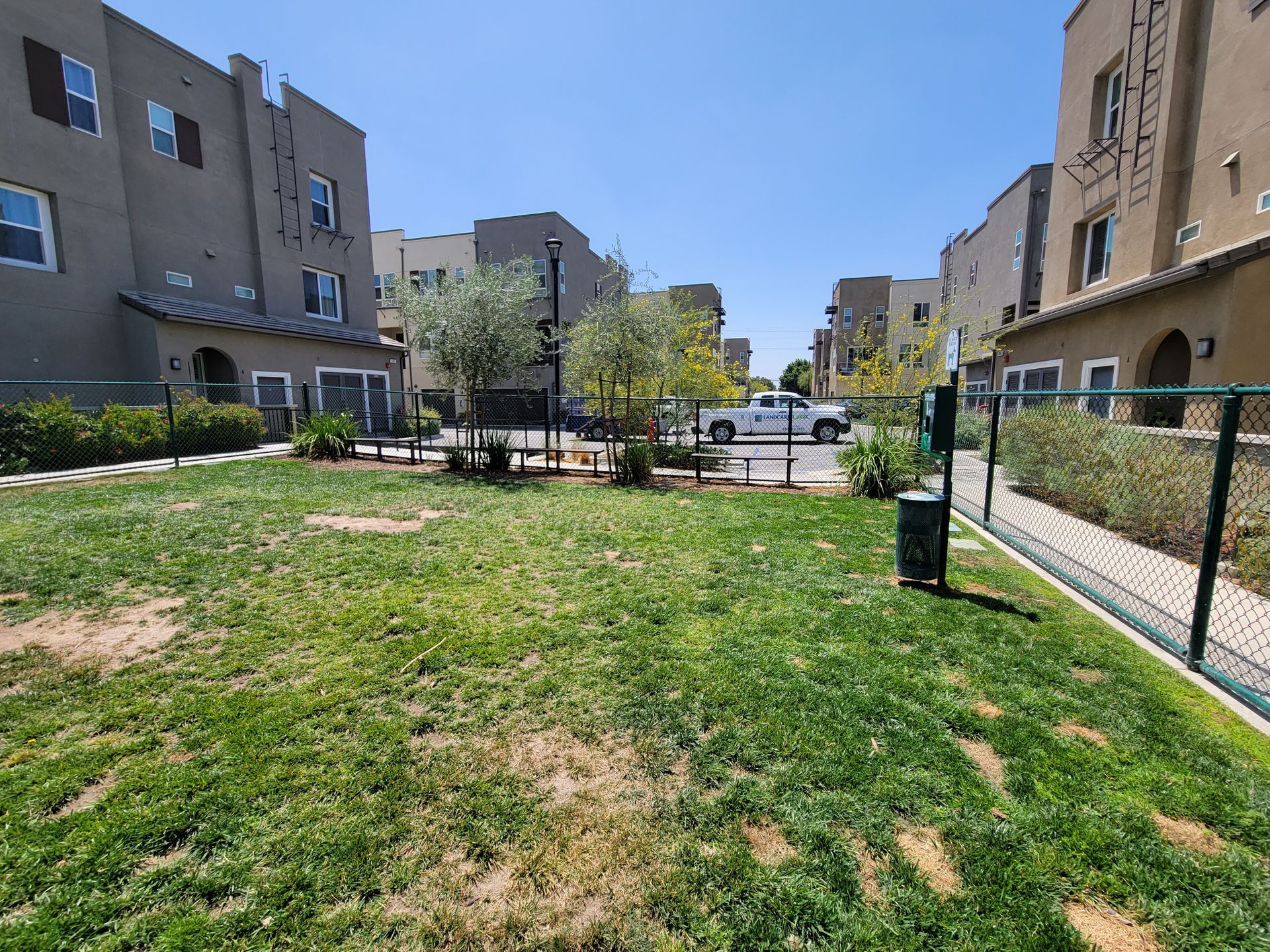 HOA dog park before turf installation Pasadena