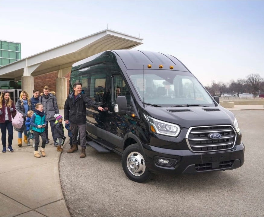 Private charter bus for group trips