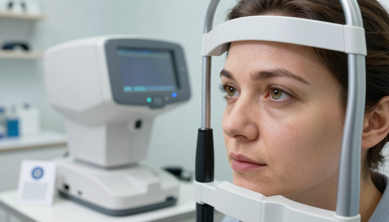 Diabetes and glaucoma eye screening in a clinic