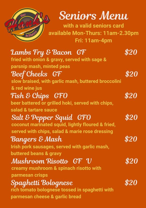 Seniors+Menu