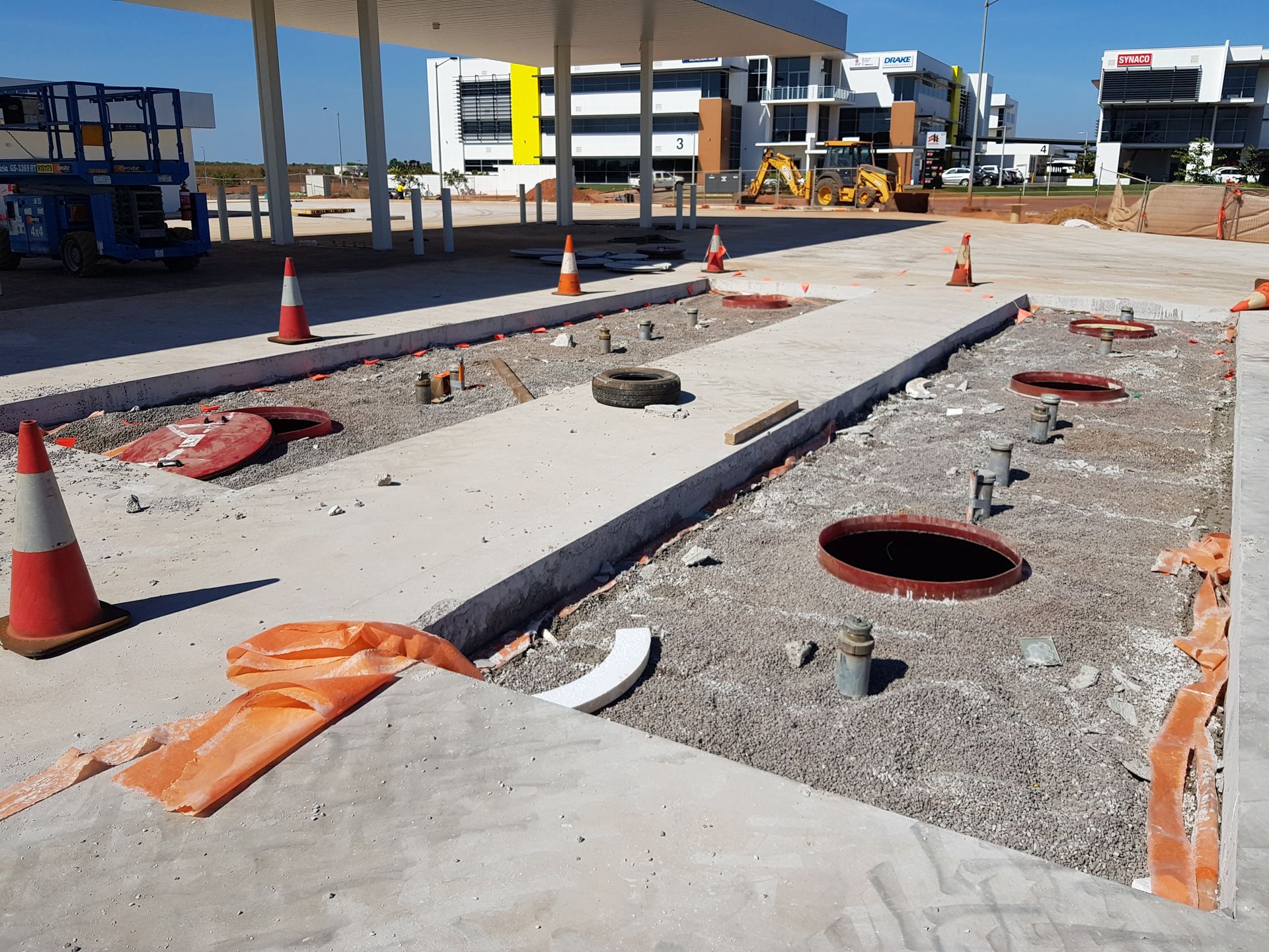 Concrete Removal at a Gas Station — Di-Core Drilling and Cutting in Darwin, NT